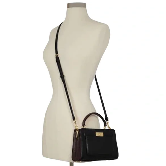 NWT Coach Mini Lane Top Handle Gold Black Multi